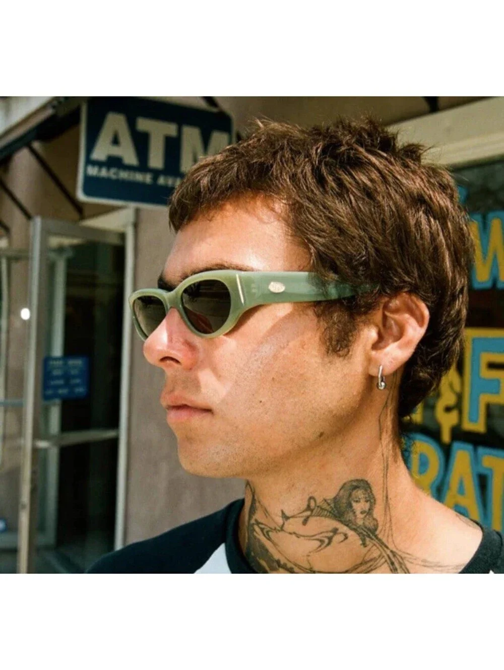 *RARE* CRAP EYEWEAR QUALITY SUNGLASSES THE FUNK PUNK Moss Green 52020